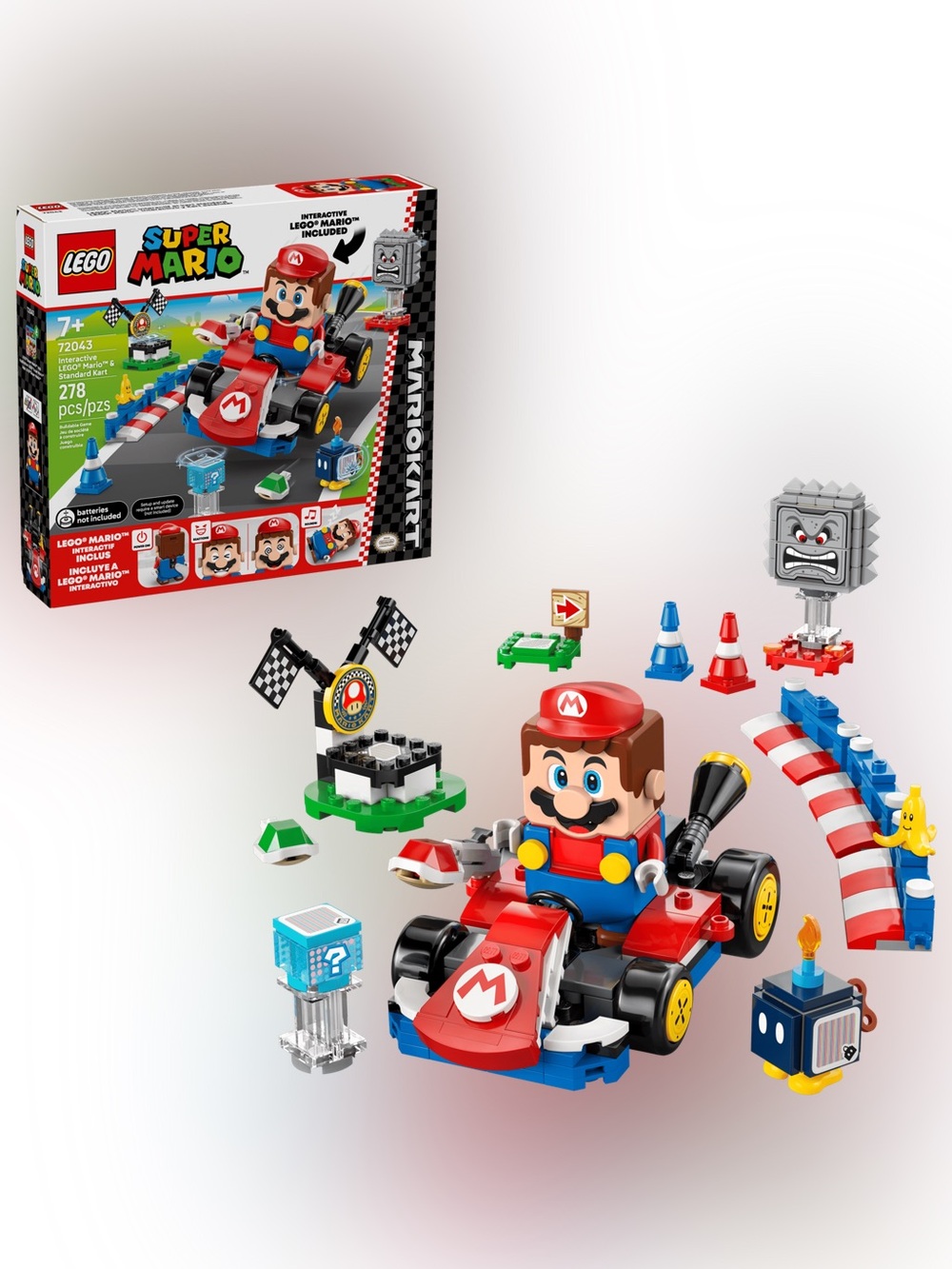 NEW IN BOX LEGO Mario Kart – Interactive LEGO Mario & Standard Kart 72043
